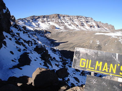 View from Gilman's Point, 5681 meters above sea level, Mount Kilimajaro